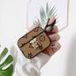 Retro flower  leather Airpods case