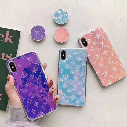 Laser phone case with the same bracket