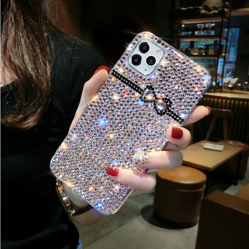 Bowknot rhinestone phone case for Samsung