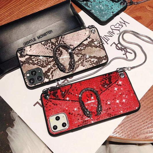 Snake pattern wallet  phone case