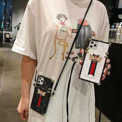 crystal Bee Square Phone Case for iphone