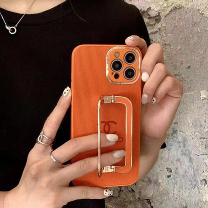 Fashion wrist integrated stand phone case for iPhone