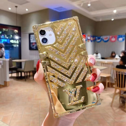 Luxury  Diamond Square Phone Case for iPhone