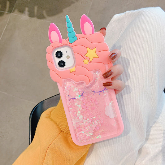 Quicksand Unicorn Phone Case