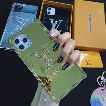 Luxury square mirror phone case
