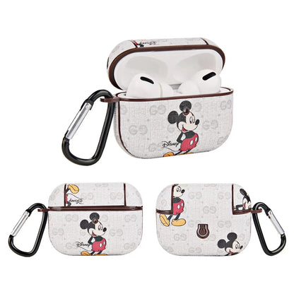 Retro Mickey Mouse leather Airpods case