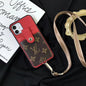 Splicing leather card case phone case