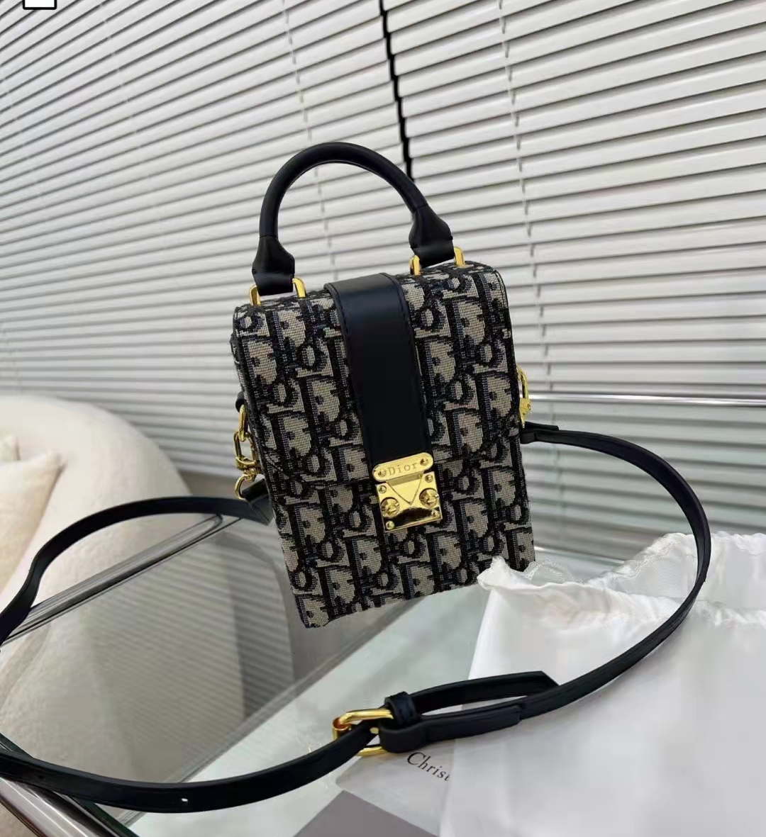Crossbody metal button universal mobile phone bag