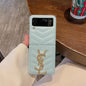 Luxury Diamond leather  phone case For Samsung Z flip