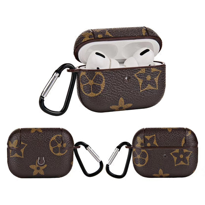 Retro  leather Airpods case