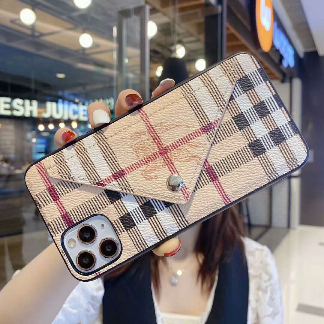 Plaid Wallet Phone Case
