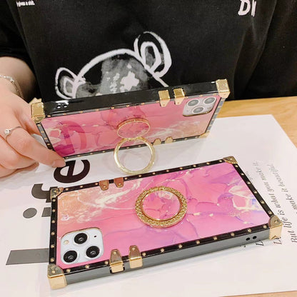 Pink square phone case for Samsung