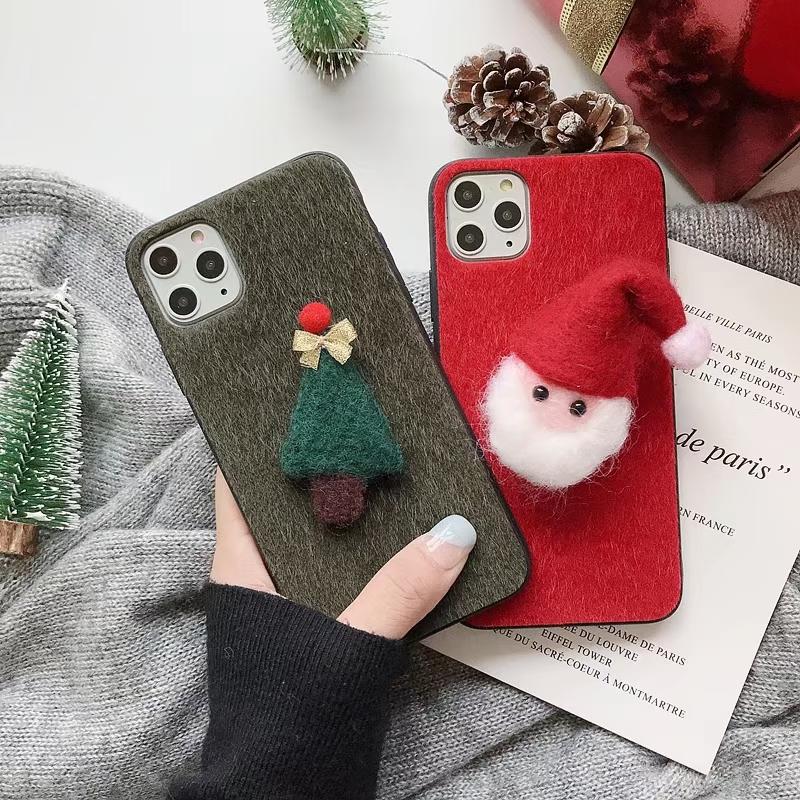 Christmas plush phone case for Samsung