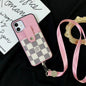 Splicing leather card case phone case