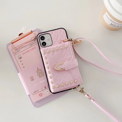 Fashion rivet coin purse phone case