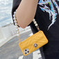 Leather pearl bracelet card case phone case