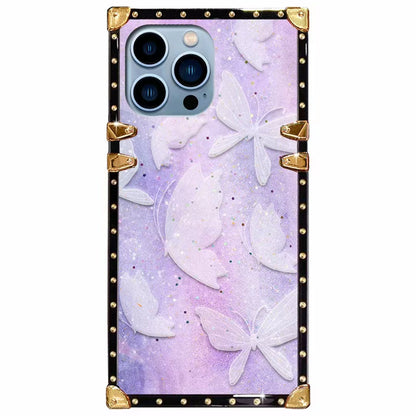 Luxury   butterfly Square   phone case for samsung