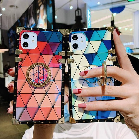 Blu-ray lattice  bracket phone case - LVCASE