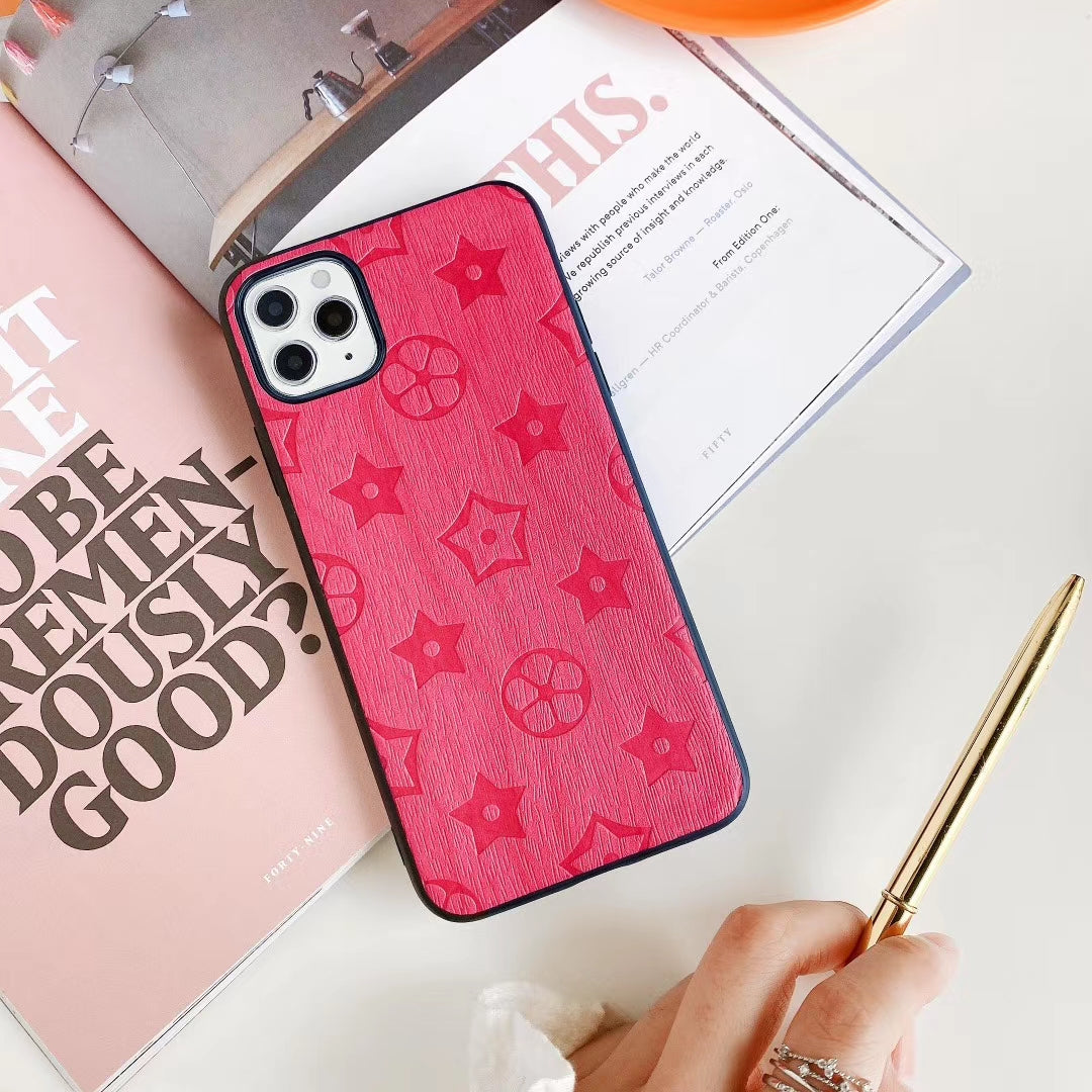 Leather frosted mobile phone case