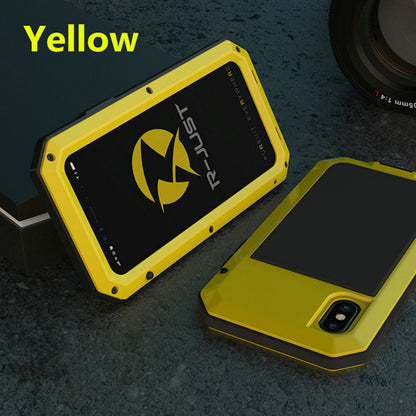 Full-body anti-fall waterproof metal phone case