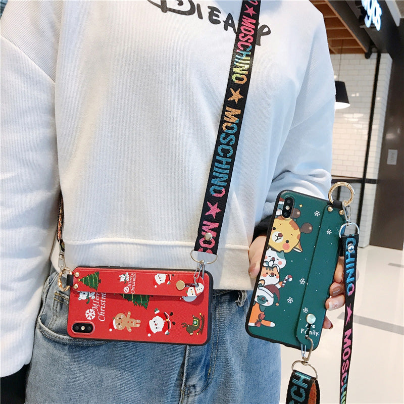 Santa Claus wristband  lanyard phone case