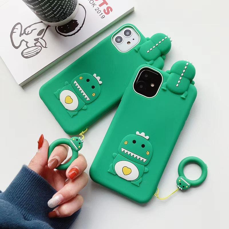 Cartoon prone dinosaur mobile phone case - LVCASE