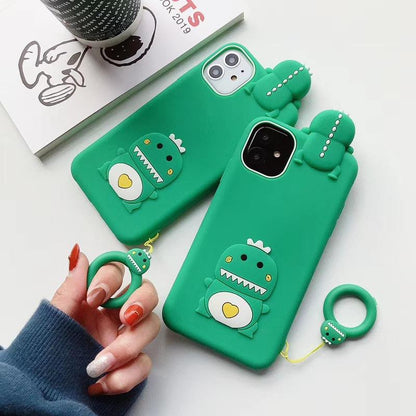 Cartoon prone dinosaur mobile phone case - LVCASE