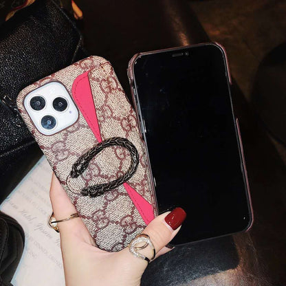 Card bracket coin purse phone case