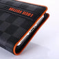 Square leather card case phone case