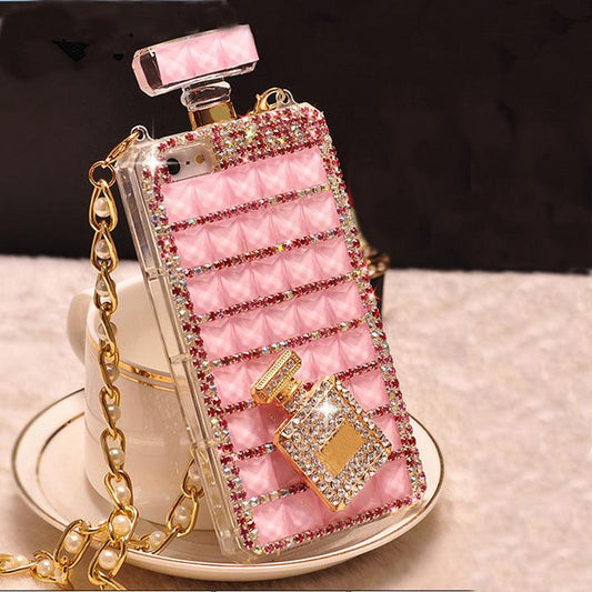 Diamond perfume bottle phone case - LVCASE