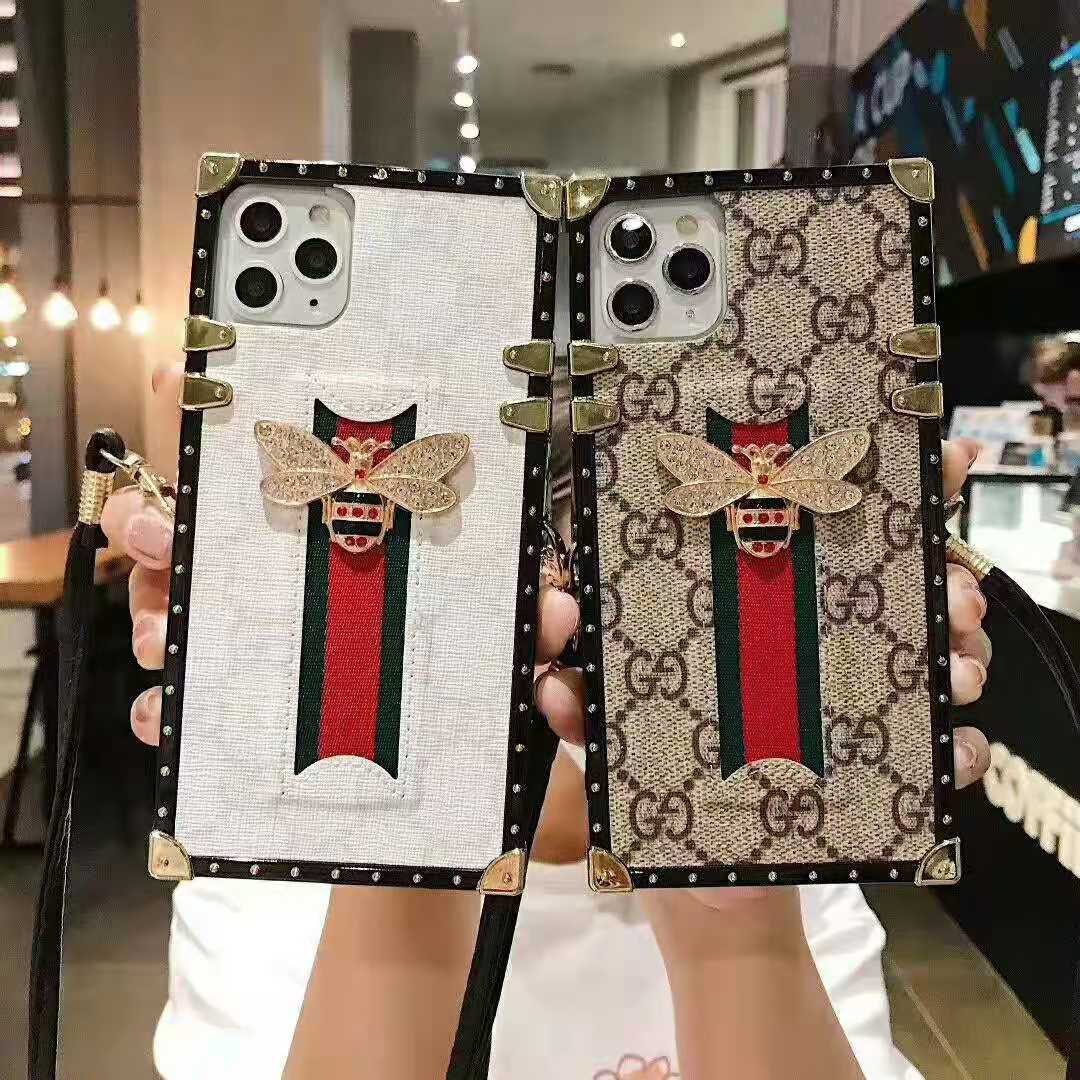 crystal Bee Square Phone Case for samsung