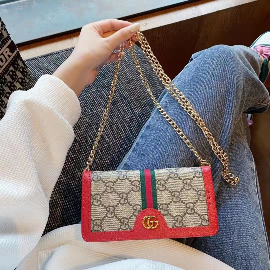 Fashion Crossbody metal Chain universal mobile phone case