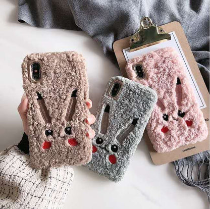 Pikachu Plush Phone Case