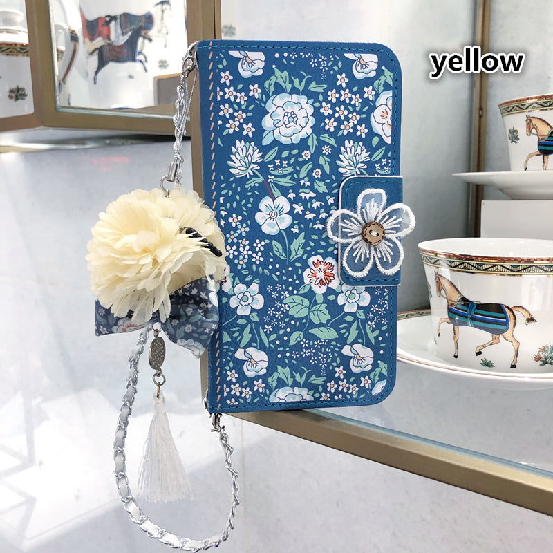 Fashion wallet Floral Clamshell Phone Case - LVCASE