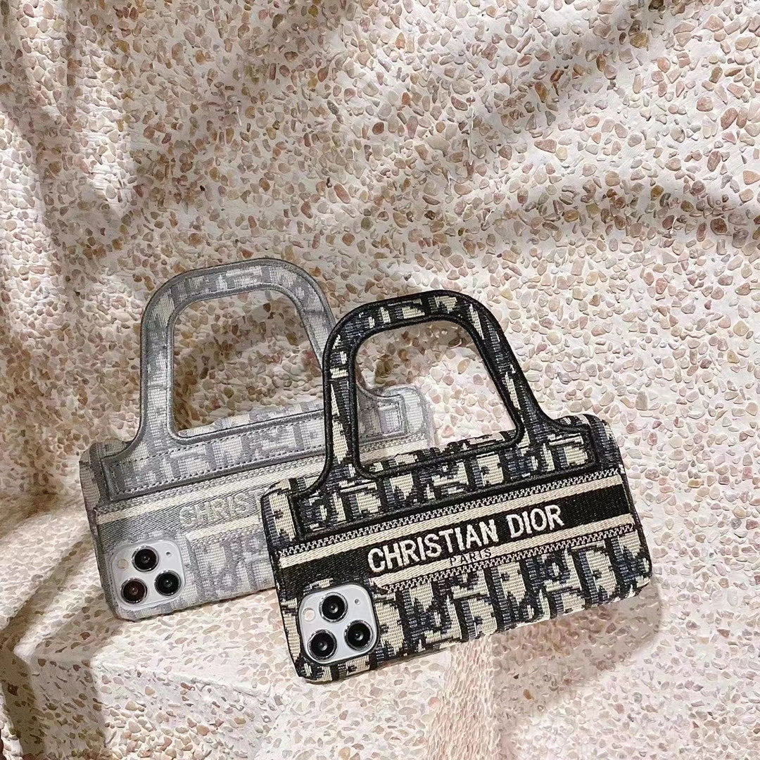Fashion embroidery handbag phone case
