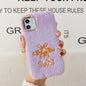 Rhinestone Bee Plush Phone Case