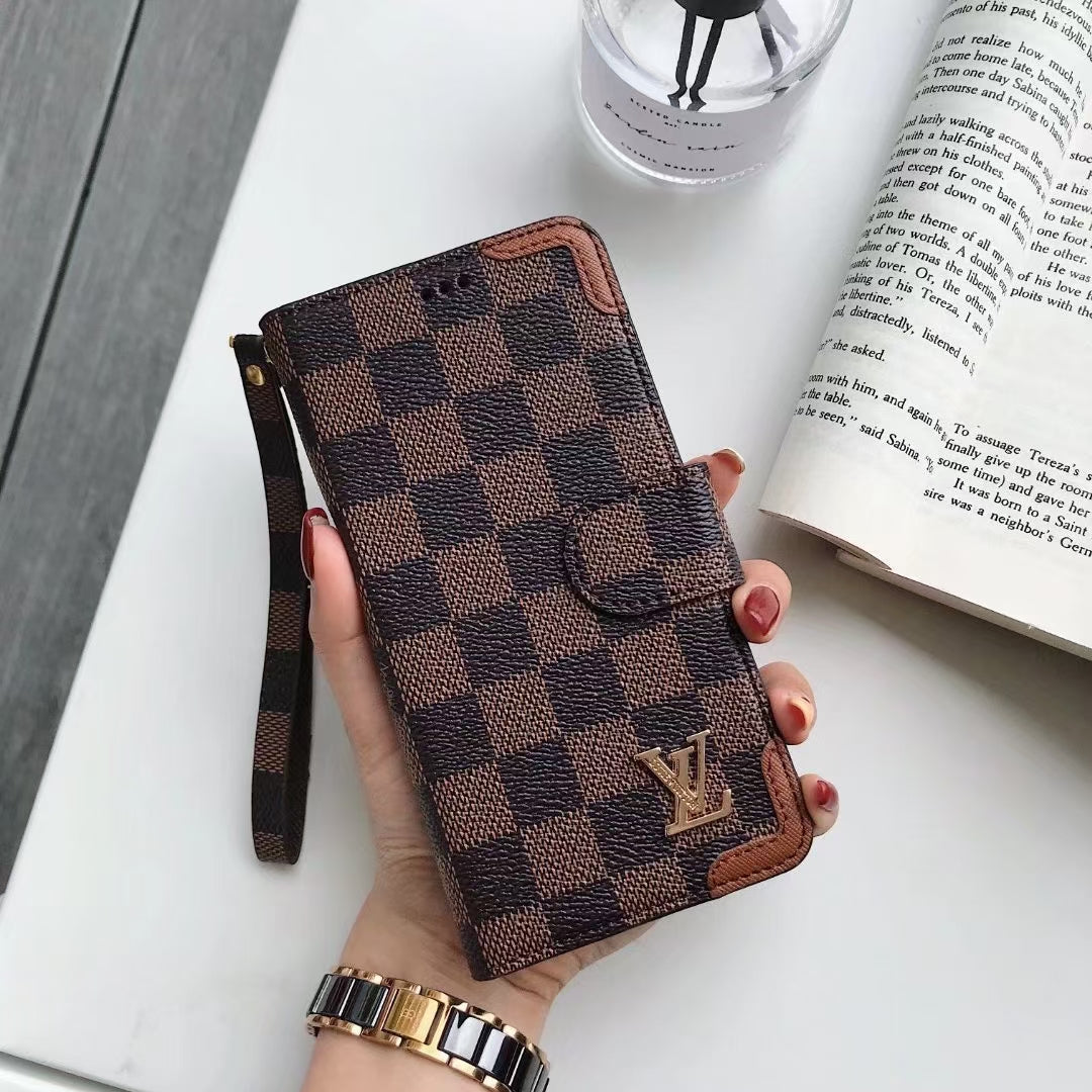 Luxury leather Card bag phone case