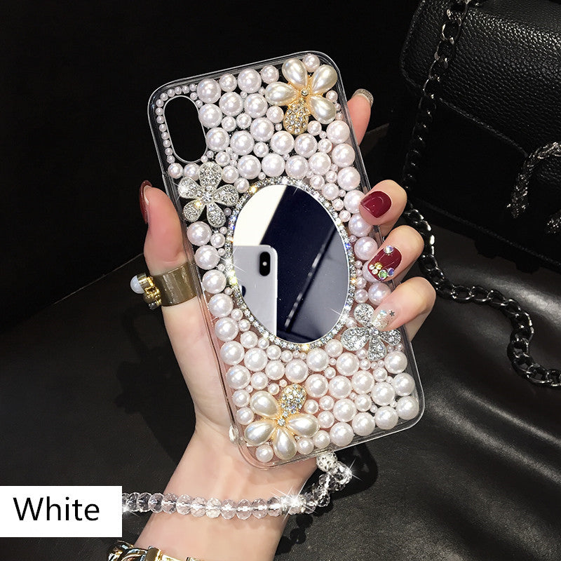 Pearl Makeup Mirror Phone Case