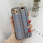 Retro Check Wristband Phone Case for iphone