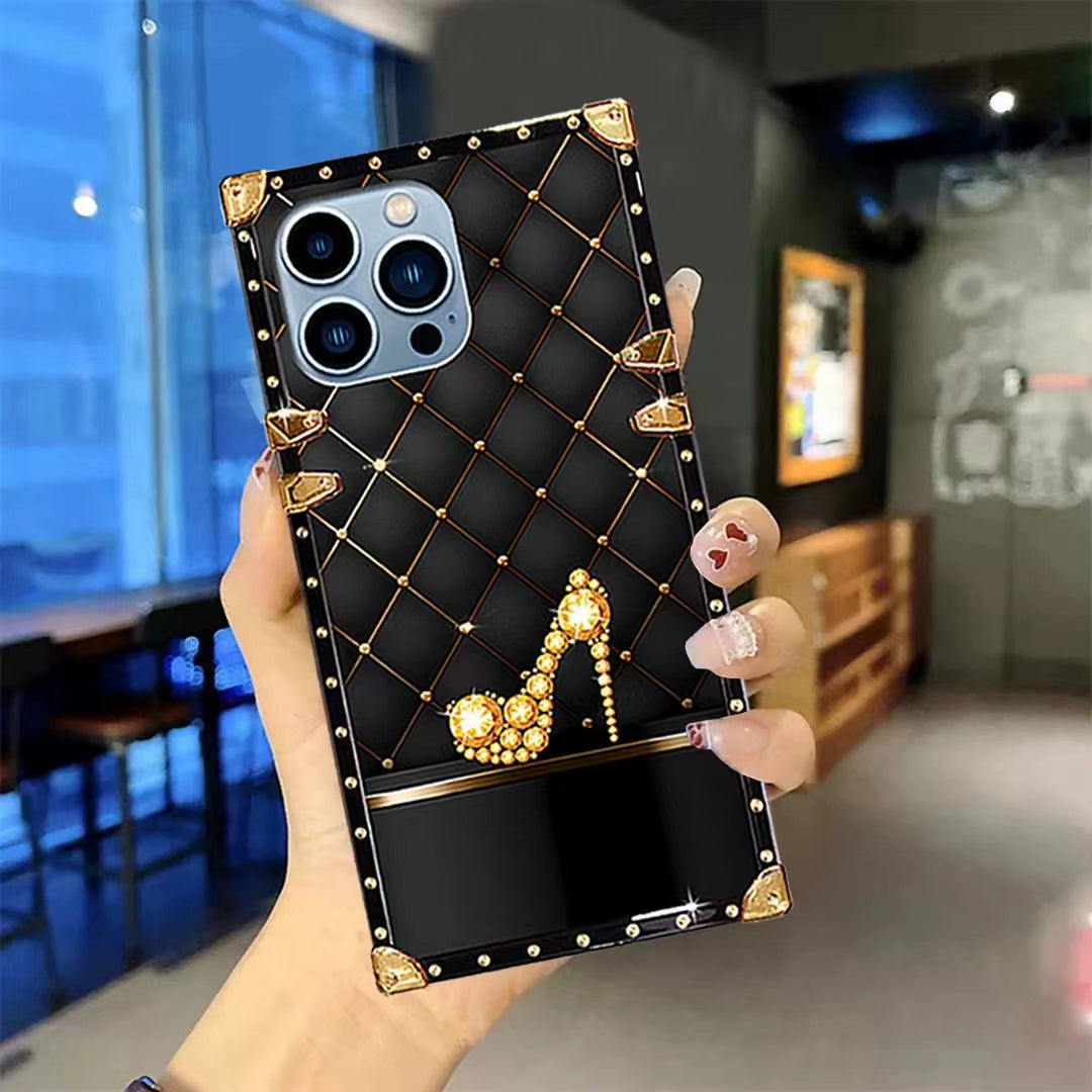 Luxury Diamond Square Phone Case for iPhone