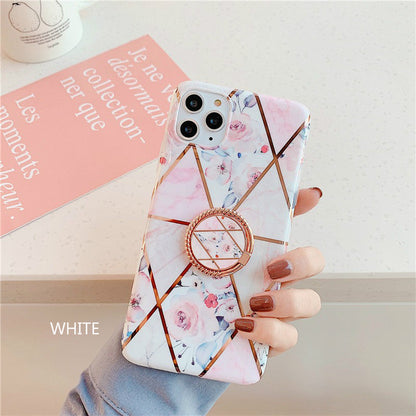 Finger Ring Holder Marble Case