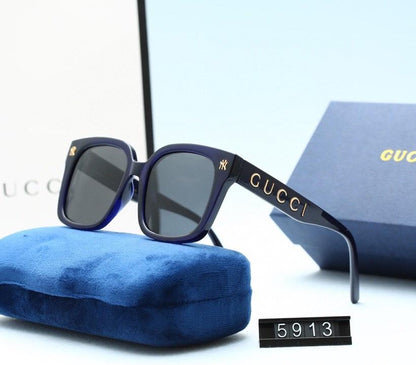 5 COLORS LETTER DECORATION TR90 SQUARE POLARIZED SUNGLASSES