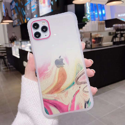 New fantasy watercolor transparent mobile phone case - LVCASE