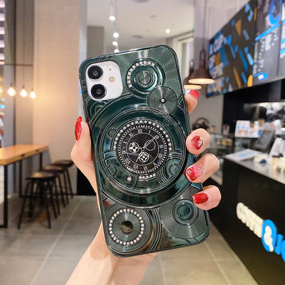 Clock diamond phone case