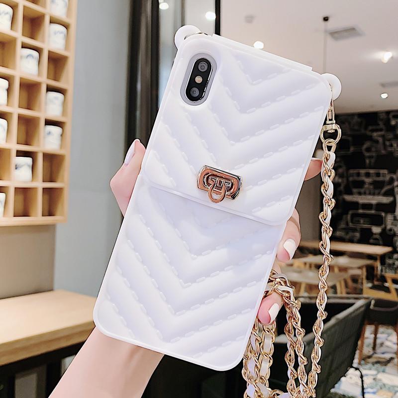 Chain silicone wallet mobile phone case - LVCASE