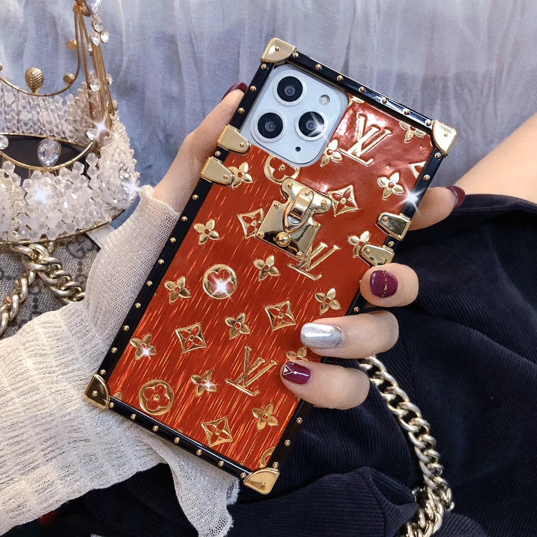 Luxury square silica gel phone case