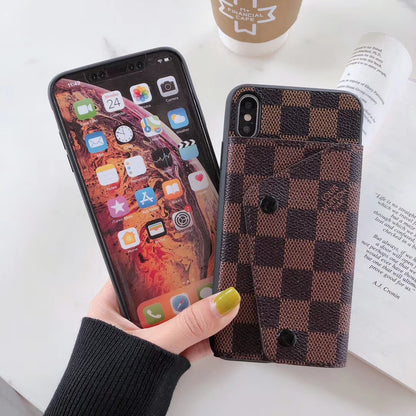 Retro Coin purse leather phone case
