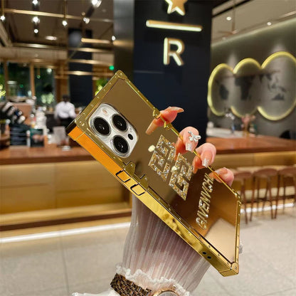 Luxury  Diamond Square Phone Case for iPhone