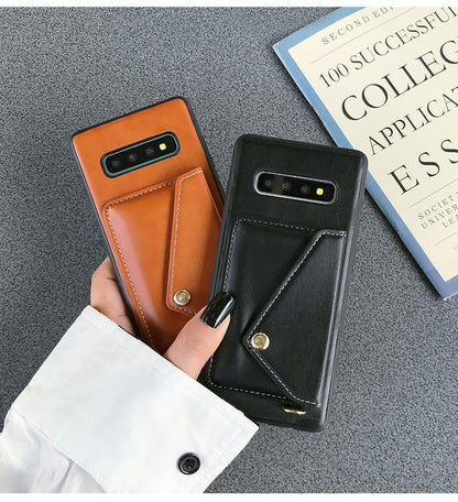 Leather Wallet Phone Case - LVCASE