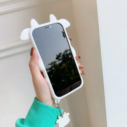Cartoon Cow Silicone Phone Case